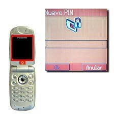 La pantalla muestra el texto: Nuevo PIN.