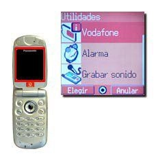 Vaya a Vodafone y pulse Elegir.La pantalla le muestra ahora el menú principal de Vodafone SIM Toolkit.