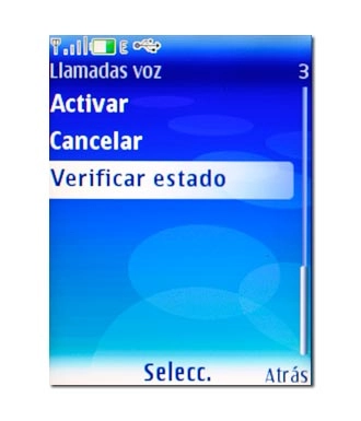 Verificar estado, véase 3c.