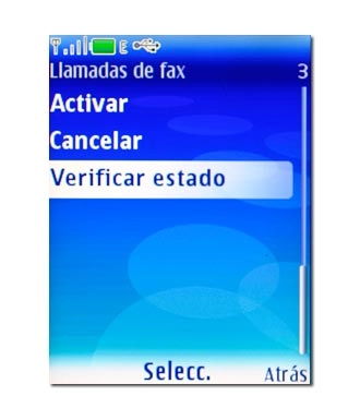 Verificar estado, véase 3c.