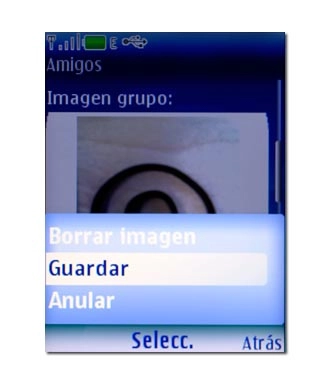 Vaya a Guardar y pulse la tecla de navegación.