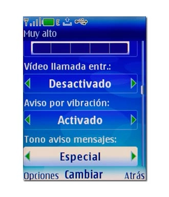 Tono aviso mensajes, véase 3f.