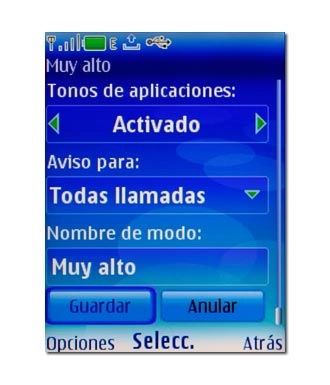 Vaya a Guardar y pulse la tecla de navegación.