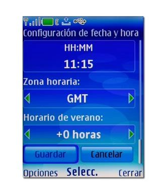 Vaya a Guardar y pulse la tecla de navegación.