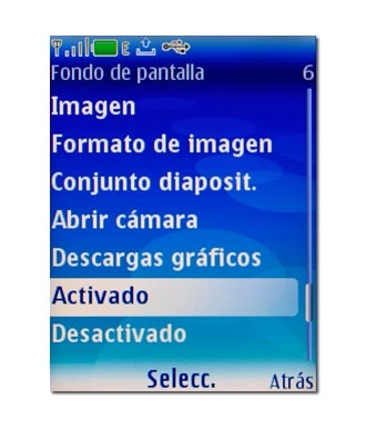 Activado, véase 2f.