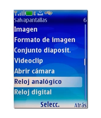 Reloj analógico, véase 2f.
