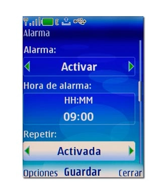 Elija Activada o Desactivada y pulse la tecla de navegación.
