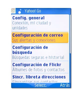 Configuración de correo, véase 2b.