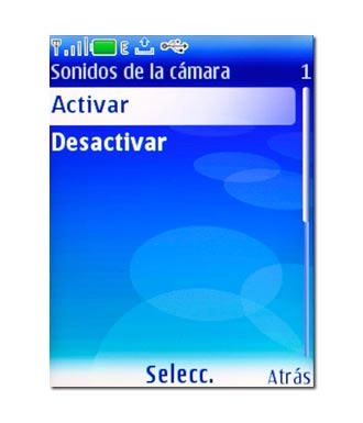 Elija Activar o Desactivar y pulse la tecla de navegación.