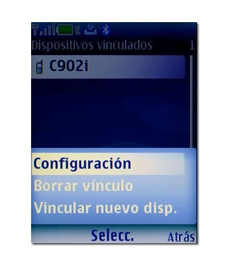 Vaya a Configuración y pulse la tecla de navegación.