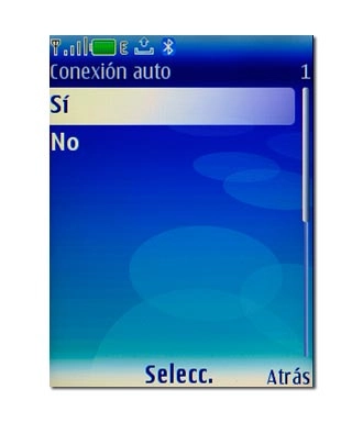 Elija Sí o No y pulse la tecla de navegación.