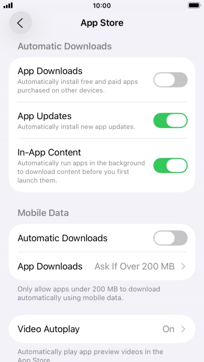 Press the Home key to return to the home screen.