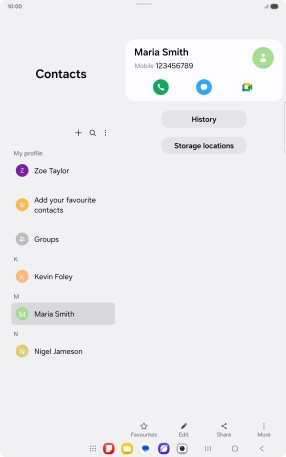 Press the Home key to return to the home screen.