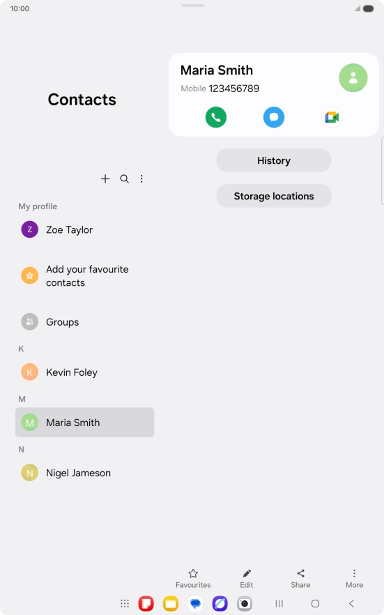 Press the Home key to return to the home screen.