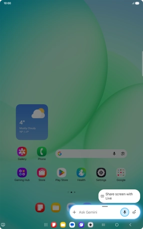 Say, in your own words, what you would like your tablet to do. OPEN [application], CALL [contact], SEARCH FOR [information]. It's not necessary to use a specific command for each function.