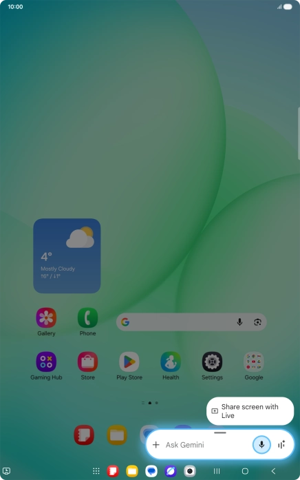 Say, in your own words, what you would like your tablet to do. OPEN [application], CALL [contact], SEARCH FOR [information]. It's not necessary to use a specific command for each function.