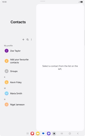 Press the menu icon.