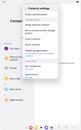 Press Merge duplicate contacts.