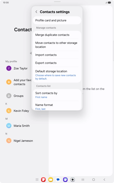 Press Merge duplicate contacts.