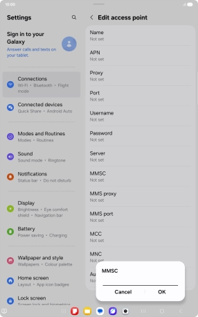 Key in http://mms.vodafone.co.uk/servlets/mms and press OK.