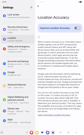 If you press the indicator next to 