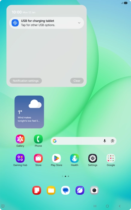 Press the drop down list.
