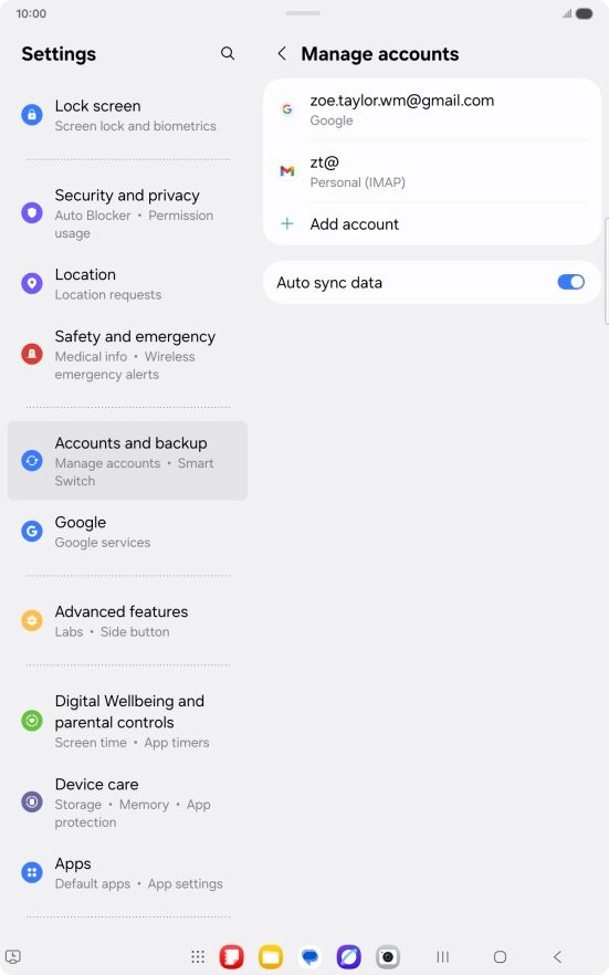Press the Home key to return to the home screen.