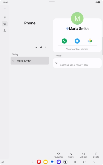 Press the Home key to return to the home screen.