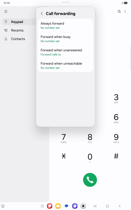 Press the Home key to return to the home screen.