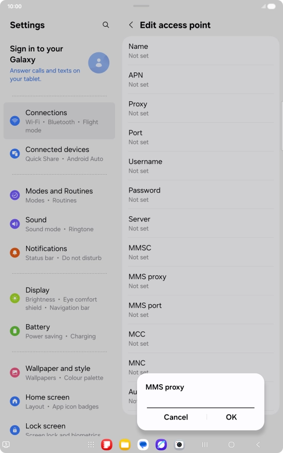 Key in 212.183.137.012 and press OK.