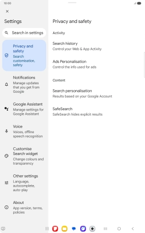 Press Google Assistant.