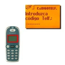 Si la pantalla muestra a continuación Introduzca código Telf.:, es porque el teléfono está protegido contra el uso de nuevas tarjetas SIM. Introduzca el código de seguridad y pulse OK.