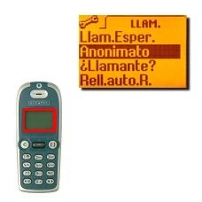 Elija Anonimato para desactivar la visualización del número propio.