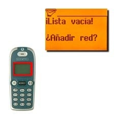 Tiene ahora dos posibilidades:Si la pantalla muestra ¡Lista vacía! ¿Añadir red?, pulse OK y continúe en el paso 3.