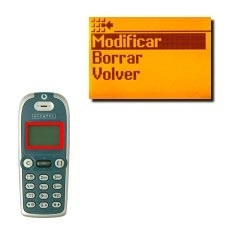 Vaya a Modificar y pulse OK.La pantalla muestra el número de tecla seleccionado.