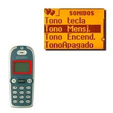 Vaya a Tono Mensj. y pulse OK.