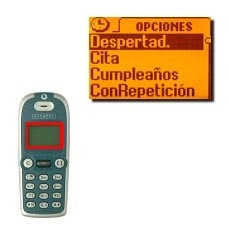 Elija Despertad., Cita o Cumpleaños y pulse OK.Elija el timbre deseado y espere un momento hasta escucharlo.