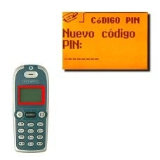 La pantalla muestra Nuevo código PIN:.