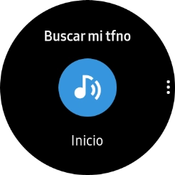 Pulsa Inicio para enviar una señal al teléfono.