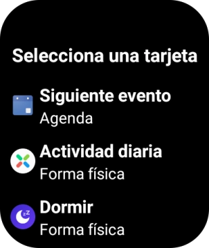Pulsa el widget deseado para añadirlo.