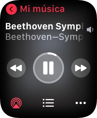 Gira la Digital Crown para seleccionar el volumen deseado.