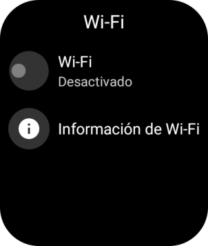 Pulsa Wi-Fi para activar la función.