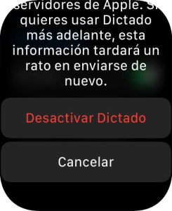 Pulsar Desactivar Dictado.