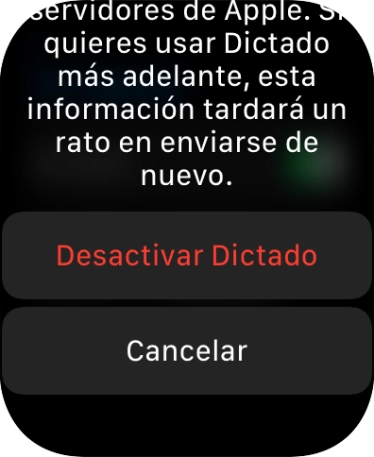 Pulsar Desactivar Dictado.