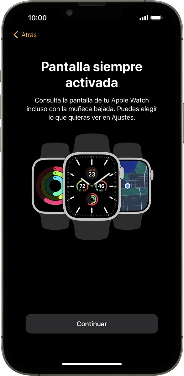 En el móvil: Pulsar Continuar.