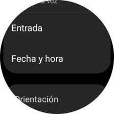 Pulsa Fecha y hora.