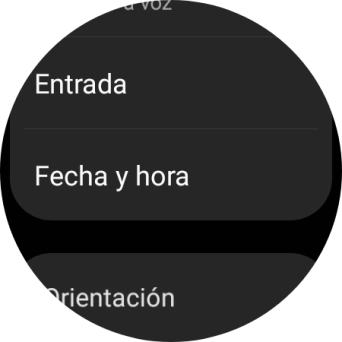 Pulsa Fecha y hora.
