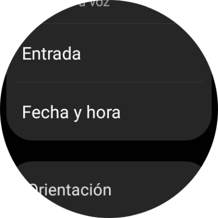 Pulsa Fecha y hora.