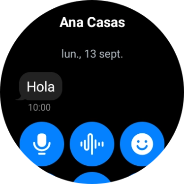 Mantén pulsado el mensaje deseado unos instantes.
