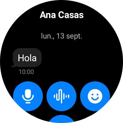 Mantén pulsado el mensaje deseado unos instantes.
